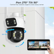 Камера видеонаблюдения PTZ уличная WiFi Outdoor Camera A23 APP:ICSEE 3Mp + 3Mp