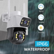 Камера видеонаблюдения PTZ уличная WiFi Outdoor Camera A23 APP:ICSEE 3Mp + 3Mp