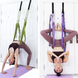 Гамак для йоги Air Yoga rope фіолетовий для спорту, фітнесу