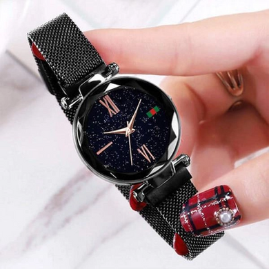 Женские часы Starry Sky Watch на магнитной застёжке Черные