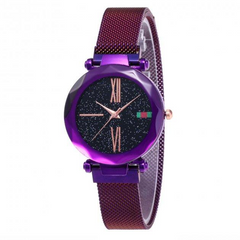 Жіночий годинник Starry Sky Watch на магнітній застібці Фіолетовий