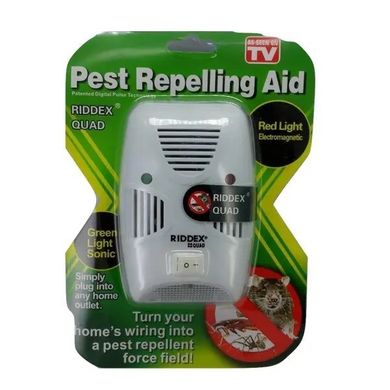 Відлякувач гризунів та шкідників Riddex Quad Pest Repelling Aid, Білий