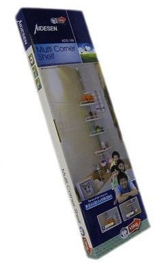 Кутова полиця для ванної кімнати Aidesen ADS-188 Multi Corner Shelf металева, Білий