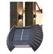 Настенный прожектор с солнечной панелью JB-012 для улицы с влагозащищенным корпусом, Черный