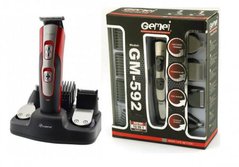 Машинка для стрижки волосся Gemei GM-592 10 в 1, Електробритва, триммер