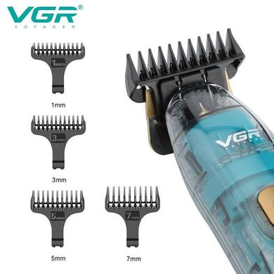 Профессиональная беспроводная машинка для стрижки VGR V-695 триммер для волос, бороды и усов.