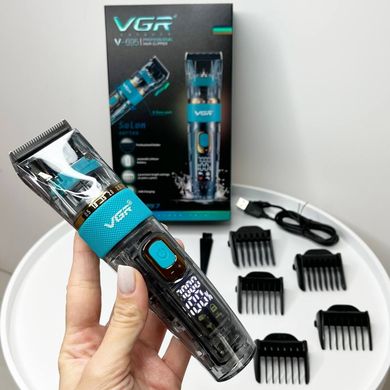 Професійна бездротова машинка для стрижки VGR V-695 Salon series тример для волосся, бороди та вусів