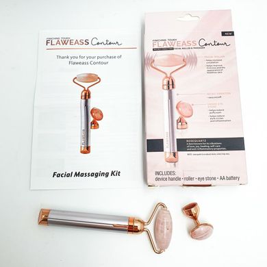 Електричний масажер ролик для обличчя Flawless Contour, Рожевий