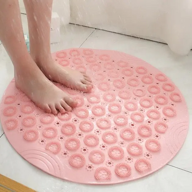 Нескользящий круглый коврик для душа Massage Foot Rad