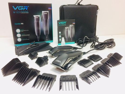 Професійна машинка для стрижки волосся + триммер для корекції 2в1 VGR V-023