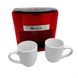 Кофеварка + 2 чашки Красная MS 0705 220V