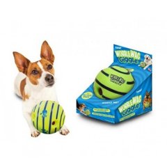 Звукова хіхікаюча іграшка Wobble Wag Giggle D-14 М'яч для собак, Зелений
