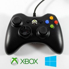 Геймпад (джостик) провідний Xbox 360 для ПК, Черный