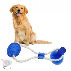 Игрушка для собак канат на присоске с мячом (WM-60)