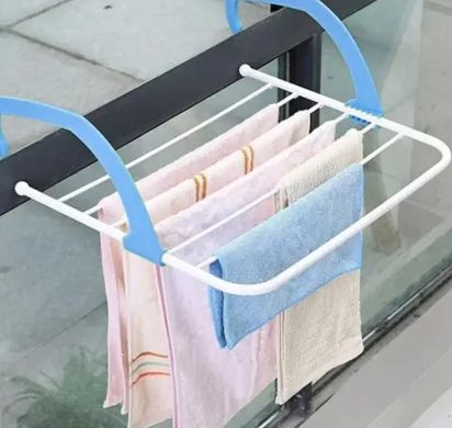 Знімна сушарка для одягу Fold Clothes Shelf блакитна