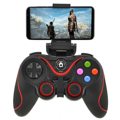 Беспроводной Bluetooth джойстик для смартфона iOS Android UKC Gen Game V8 Black/Red