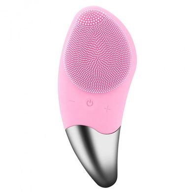 Электрическая силиконовая щетка-массажер для чистки лица Sonic Facial Brush BR-020 Pink, Розовый